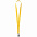 Лента для бейджа Neckband, желтый с логотипом в Нефтекамске заказать по выгодной цене в кибермаркете AvroraStore