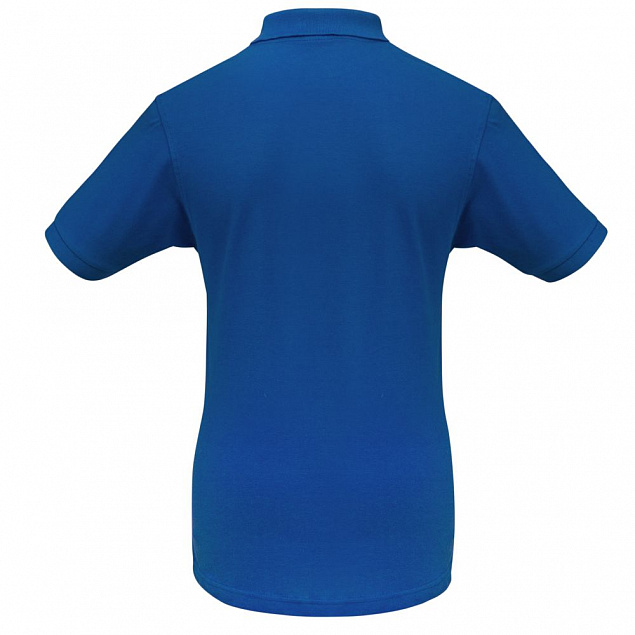 Рубашка поло Safran ярко-синяя с логотипом в Нефтекамске заказать по выгодной цене в кибермаркете AvroraStore