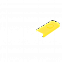 Корпус для флешки Designer Желтый с логотипом в Нефтекамске заказать по выгодной цене в кибермаркете AvroraStore