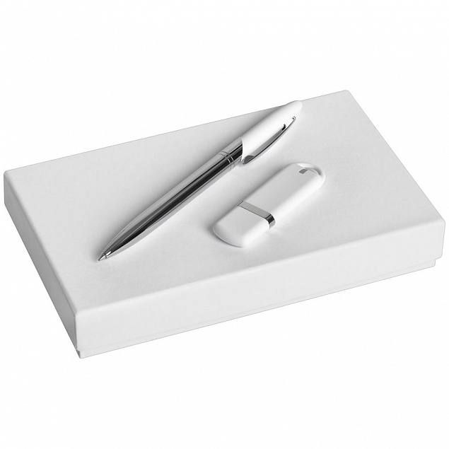 Коробка Slender, малая, белая с логотипом в Нефтекамске заказать по выгодной цене в кибермаркете AvroraStore