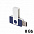 Флеш-карта TWISTA, 8Гб, темно-синий/белый с логотипом в Нефтекамске заказать по выгодной цене в кибермаркете AvroraStore