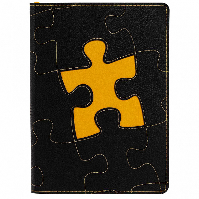 Ежедневник «Управление персоналом», недатированный, черно-желтый с логотипом в Нефтекамске заказать по выгодной цене в кибермаркете AvroraStore