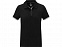 Morgan Двухцветное женское поло с коротким рукавом, черный с логотипом в Нефтекамске заказать по выгодной цене в кибермаркете AvroraStore