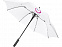 Противоштормовой зонт Noon 23 полуавтомат, белый с логотипом в Нефтекамске заказать по выгодной цене в кибермаркете AvroraStore