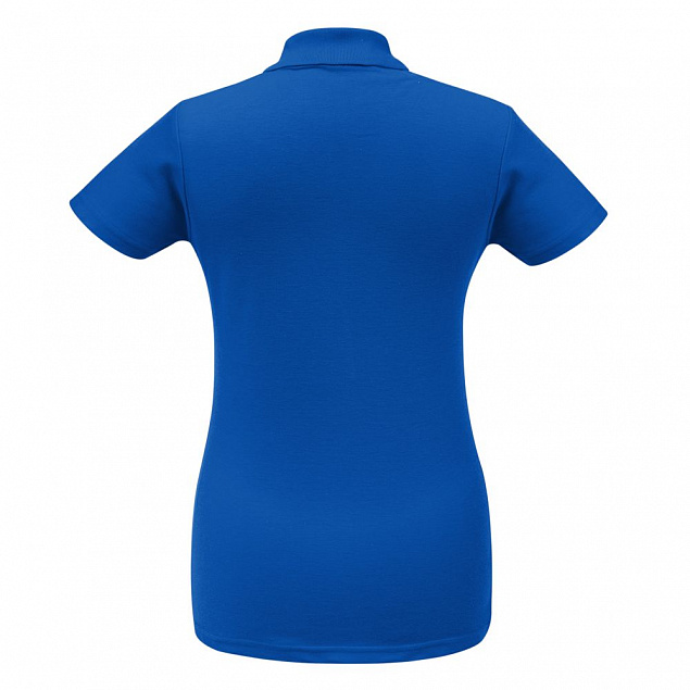 Рубашка поло женская ID.001 ярко-синяя с логотипом в Нефтекамске заказать по выгодной цене в кибермаркете AvroraStore