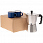 Набор для кофе Dacha, синий с логотипом в Нефтекамске заказать по выгодной цене в кибермаркете AvroraStore
