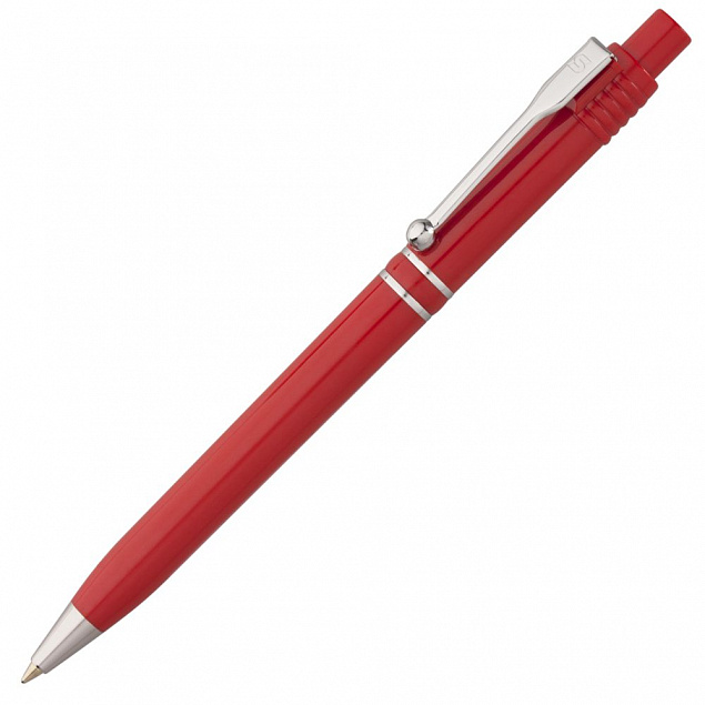 Ручка шариковая Raja Chrome, красная с логотипом в Нефтекамске заказать по выгодной цене в кибермаркете AvroraStore