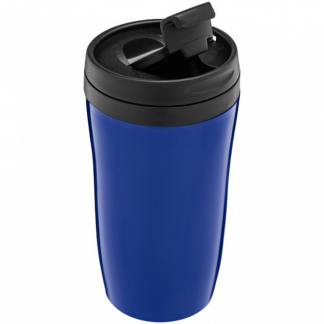Термостакан Sagga, синий с логотипом в Нефтекамске заказать по выгодной цене в кибермаркете AvroraStore