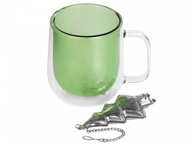 Набор «Bergamot»: кружка и ситечко для чая с логотипом в Нефтекамске заказать по выгодной цене в кибермаркете AvroraStore
