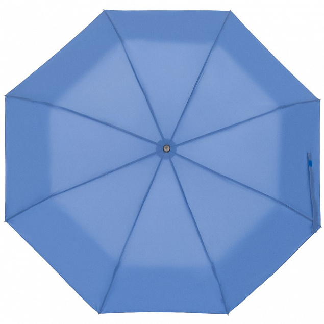 Зонт складной Show Up со светоотражающим куполом, синий с логотипом в Нефтекамске заказать по выгодной цене в кибермаркете AvroraStore
