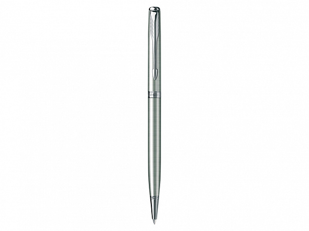 Ручка Паркер шариковая "Sonnet Stainless Steel СT Slim" с логотипом в Нефтекамске заказать по выгодной цене в кибермаркете AvroraStore
