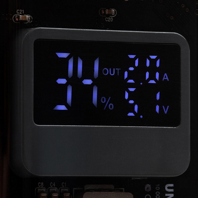 Аккумулятор c быстрой зарядкой Trellis Geek 10000 мАч, темно-серый с логотипом в Нефтекамске заказать по выгодной цене в кибермаркете AvroraStore