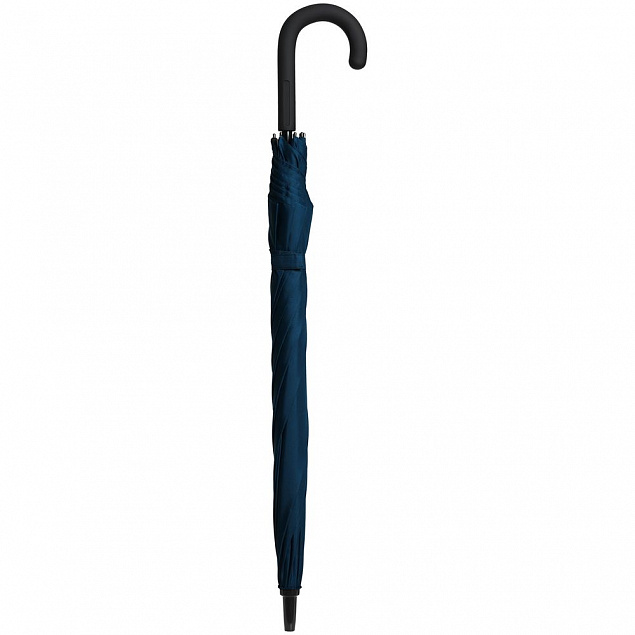 Зонт-трость Magic с проявляющимся цветочным рисунком, темно-синий с логотипом в Нефтекамске заказать по выгодной цене в кибермаркете AvroraStore