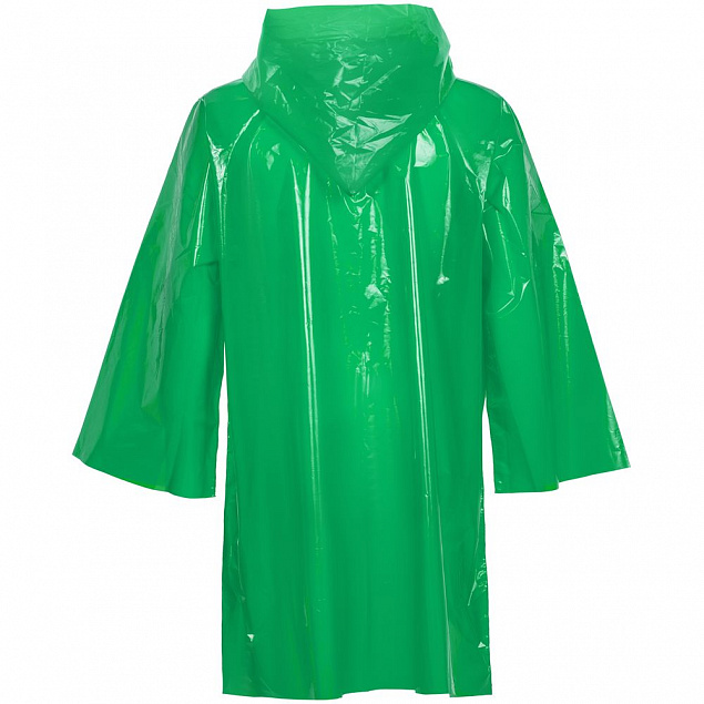 Дождевик-плащ CloudTime, зеленый с логотипом в Нефтекамске заказать по выгодной цене в кибермаркете AvroraStore