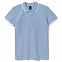 Рубашка поло женская Practice Women 270, голубая с белым с логотипом в Нефтекамске заказать по выгодной цене в кибермаркете AvroraStore