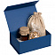 Коробка LumiBox, синяя матовая с логотипом в Нефтекамске заказать по выгодной цене в кибермаркете AvroraStore