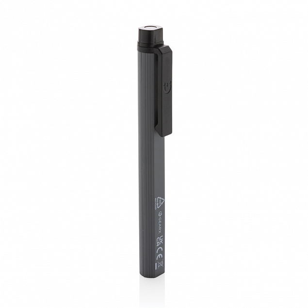 Фонарь-ручка Gear X из переработанного пластика RCS, COB и LED с логотипом в Нефтекамске заказать по выгодной цене в кибермаркете AvroraStore