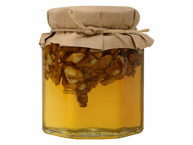 Сувенирный набор Мед с грецким орехом 250 гр с логотипом в Нефтекамске заказать по выгодной цене в кибермаркете AvroraStore