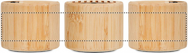 Круглый бамбуковый беспроводной с логотипом в Нефтекамске заказать по выгодной цене в кибермаркете AvroraStore
