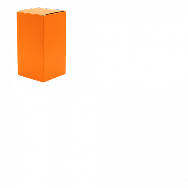 Коробка глянцевая для термокружки Surprise, оранжевый с логотипом в Нефтекамске заказать по выгодной цене в кибермаркете AvroraStore