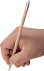 Карандаш простой Hand Friend с ластиком, неокрашенный с логотипом в Нефтекамске заказать по выгодной цене в кибермаркете AvroraStore