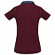 Рубашка поло женская DNM Forward бордовая с логотипом в Нефтекамске заказать по выгодной цене в кибермаркете AvroraStore