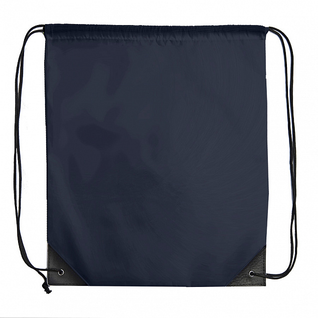 Рюкзак мешок с укреплёнными уголками BY DAY, темно-синий, 35*41 см, полиэстер 210D с логотипом в Нефтекамске заказать по выгодной цене в кибермаркете AvroraStore