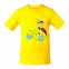 Футболка детская Roller Skates, желтая с логотипом в Нефтекамске заказать по выгодной цене в кибермаркете AvroraStore