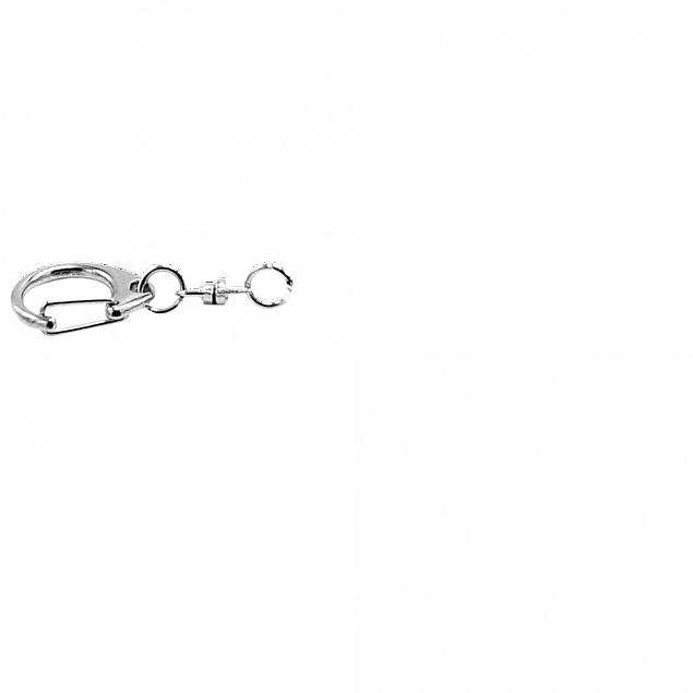 Карабин для флешки Designer Серебристый с логотипом в Нефтекамске заказать по выгодной цене в кибермаркете AvroraStore