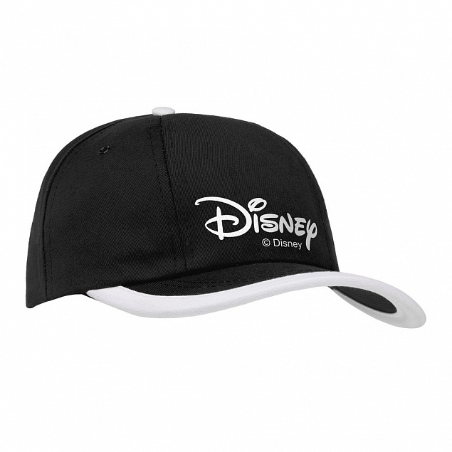 Бейсболка Disney, черная с белым с логотипом в Нефтекамске заказать по выгодной цене в кибермаркете AvroraStore