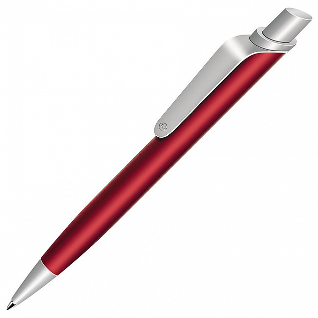 ALLEGRO, ручка шариковая, красный/хром с логотипом в Нефтекамске заказать по выгодной цене в кибермаркете AvroraStore