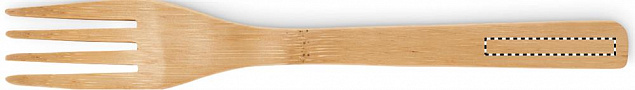 Набор столовых приборов бамбук с логотипом в Нефтекамске заказать по выгодной цене в кибермаркете AvroraStore