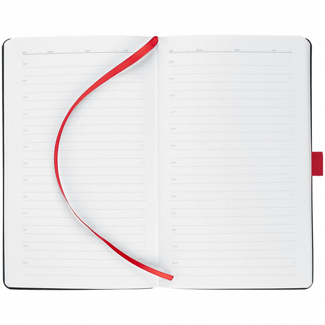 Ежедневник Loop, недатированный, красный с логотипом в Нефтекамске заказать по выгодной цене в кибермаркете AvroraStore