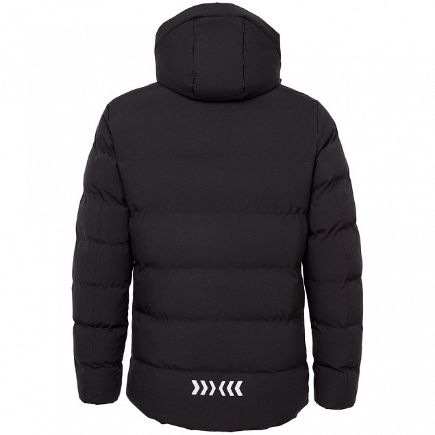 Куртка с подогревом Thermalli Everest, черная с логотипом в Нефтекамске заказать по выгодной цене в кибермаркете AvroraStore