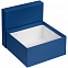 Коробка Satin, большая, синяя с логотипом в Нефтекамске заказать по выгодной цене в кибермаркете AvroraStore