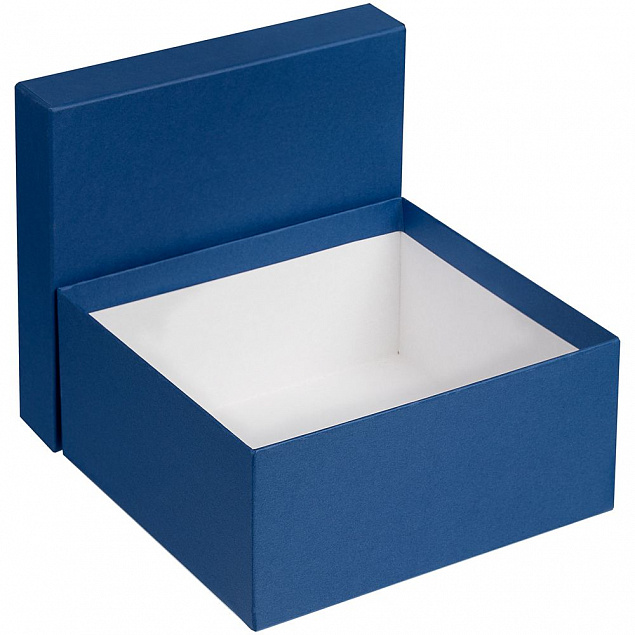 Коробка Satin, большая, синяя с логотипом в Нефтекамске заказать по выгодной цене в кибермаркете AvroraStore