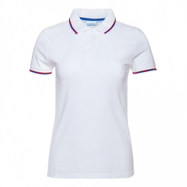 Рубашка поло Рубашка женская 04WRUS Белый с логотипом в Нефтекамске заказать по выгодной цене в кибермаркете AvroraStore