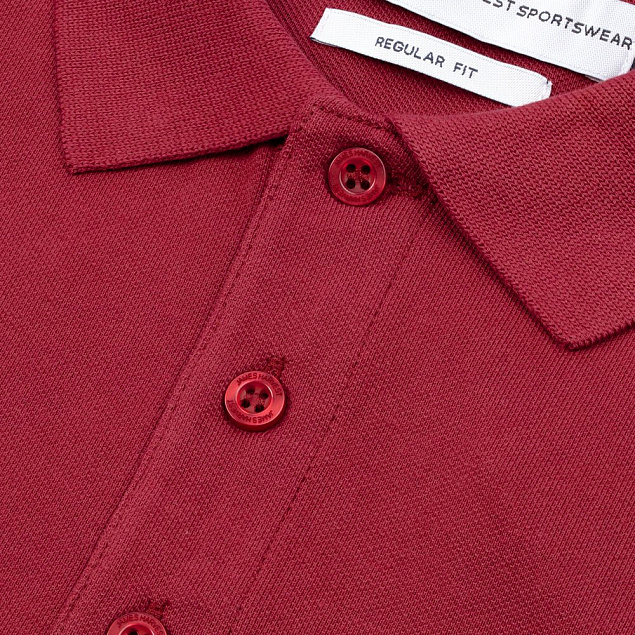 Рубашка поло мужская Neptune, вишнево-красная с логотипом в Нефтекамске заказать по выгодной цене в кибермаркете AvroraStore
