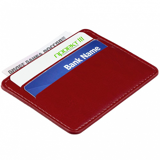 Чехол для карточек Nebraska, красный с логотипом в Нефтекамске заказать по выгодной цене в кибермаркете AvroraStore
