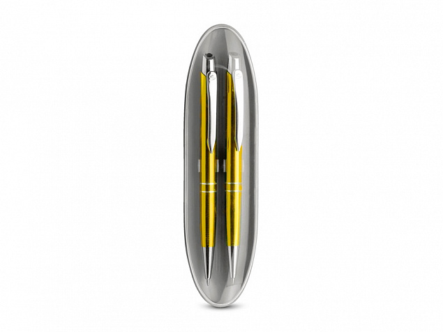 Подарочный набор: ручка металлическая шариковая и механический карандаш с логотипом в Нефтекамске заказать по выгодной цене в кибермаркете AvroraStore