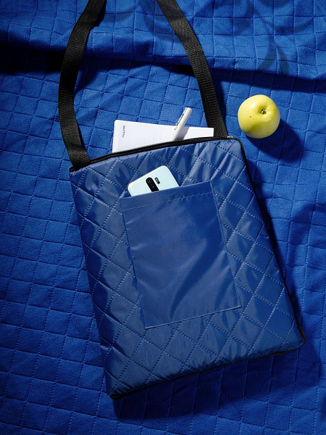 Плед для пикника Soft &amp; Dry, ярко-синий с логотипом в Нефтекамске заказать по выгодной цене в кибермаркете AvroraStore
