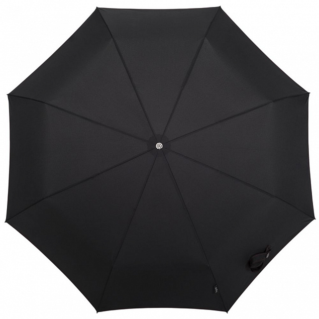 Складной зонт Gran Turismo Carbon, черный с логотипом в Нефтекамске заказать по выгодной цене в кибермаркете AvroraStore
