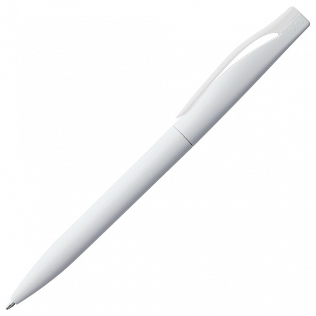 Ручка шариковая Pin, белая с логотипом в Нефтекамске заказать по выгодной цене в кибермаркете AvroraStore