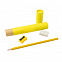 Письменный набор Tubey, карандаш, точилка и ластик, желтый с логотипом в Нефтекамске заказать по выгодной цене в кибермаркете AvroraStore
