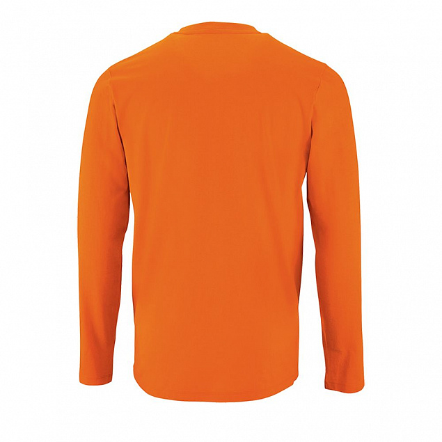 Футболка с длинным рукавом IMPERIAL LSL MEN, оранжевая с логотипом в Нефтекамске заказать по выгодной цене в кибермаркете AvroraStore