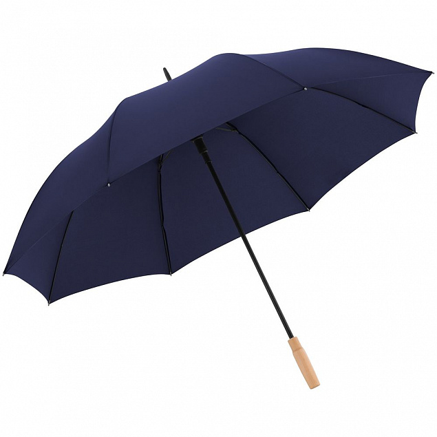 Зонт-трость Nature Golf Automatic, синий с логотипом в Нефтекамске заказать по выгодной цене в кибермаркете AvroraStore