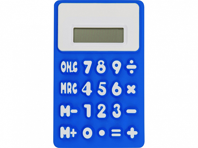Калькулятор Splitz, ярко-синий с логотипом в Нефтекамске заказать по выгодной цене в кибермаркете AvroraStore