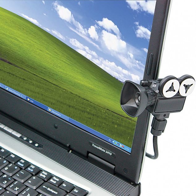 Веб-камера с микрофоном "Мотор!", USB разъем, пластик с логотипом в Нефтекамске заказать по выгодной цене в кибермаркете AvroraStore