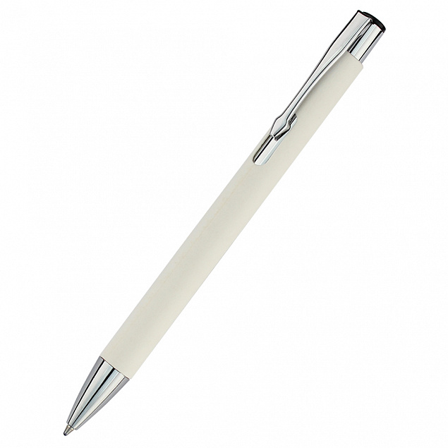 Ручка &quot;Ньюлина&quot; с корпусом из бумаги, белый с логотипом в Нефтекамске заказать по выгодной цене в кибермаркете AvroraStore