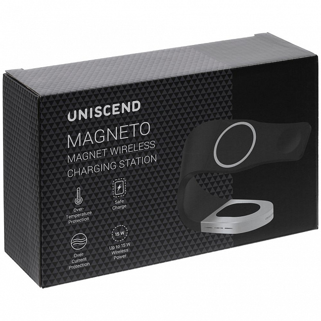 Магнитная зарядная станция Uniscend Magneto с логотипом в Нефтекамске заказать по выгодной цене в кибермаркете AvroraStore